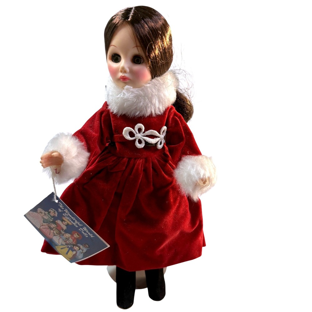 Vintage 1984 Effanbee International Russia Doll 11" Red Velvet Outfit OG Tag